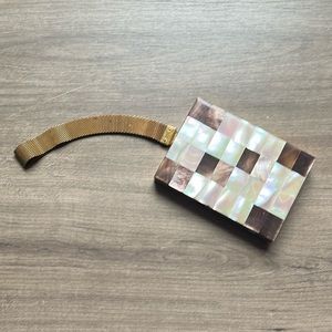 Vintage mother of pearl Make-up compact/ purse